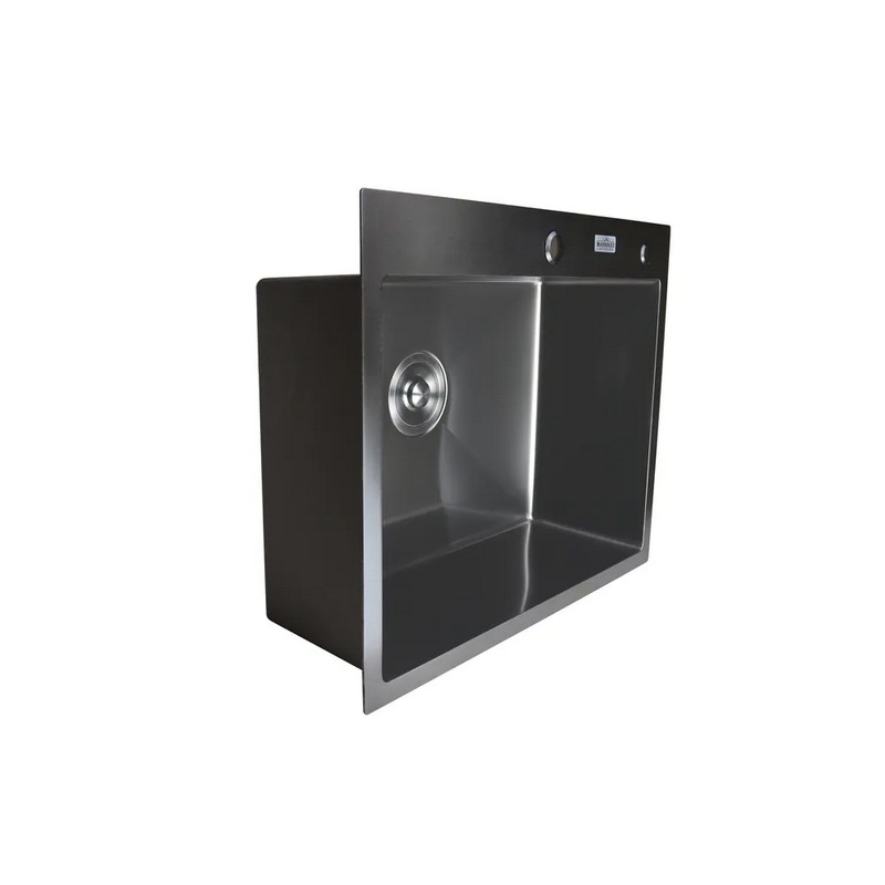 Мойка кухонная премиум класса MARRBAXX из нержавеющей стали B6050-R (черный/графит)