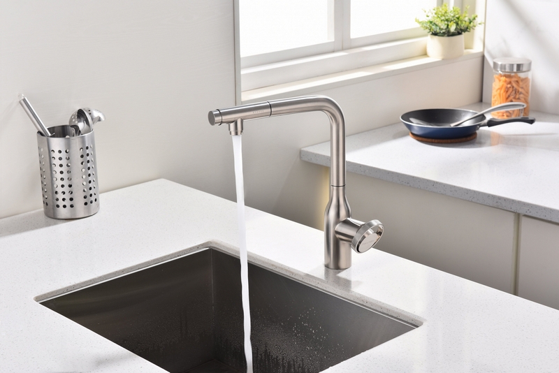 Смеситель PAULMARK URBAN (стальной/никель)