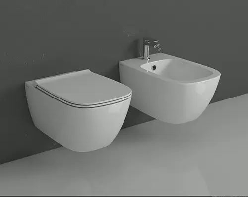 Унитаз подвесной Globo Genesisбез ободка с крышкой SoftClose в комплекте