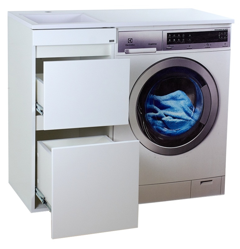 Тумба c раковиной Misty Фостер под стиральную машину 