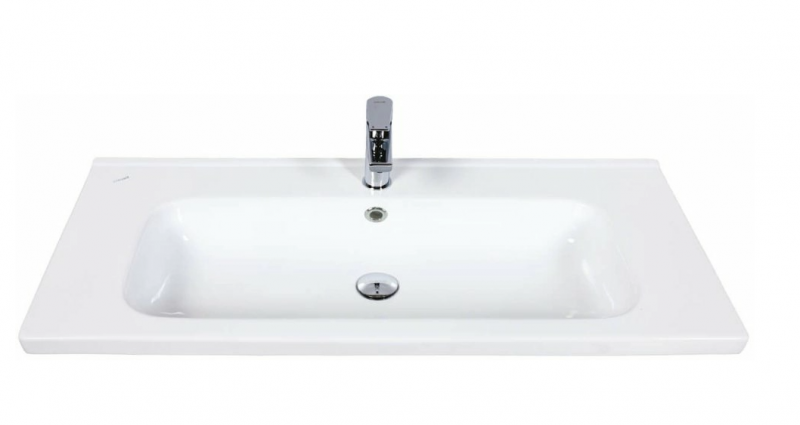 Тумба подвесная Electra 100 c умывальником  Creavit Ideal 100, дуб Рока