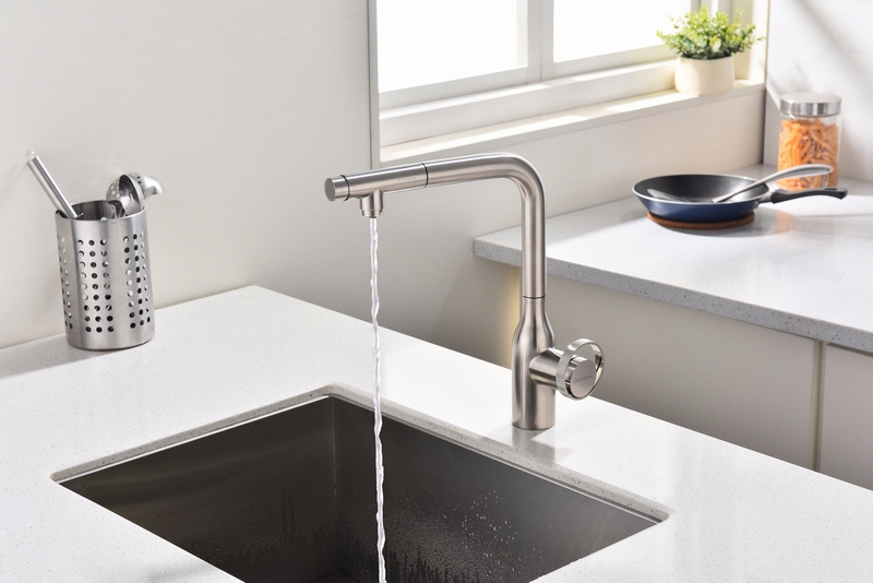 Смеситель PAULMARK URBAN (стальной/никель)