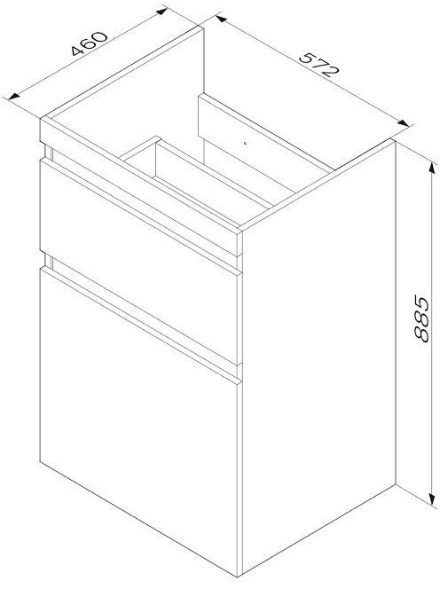 Тумба с раковиной AM.PM X-Joy напольная для стиральной машины  белый глянец