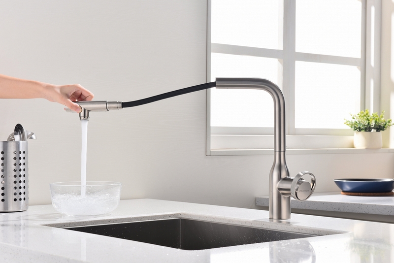 Смеситель PAULMARK URBAN (стальной/никель)