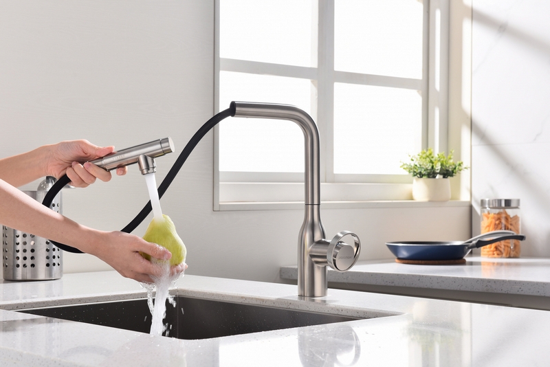 Смеситель PAULMARK URBAN (стальной/никель)