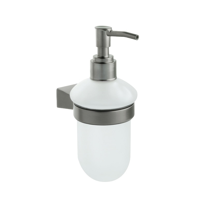 Дозатор для жидкого мыла Fixsen Trend Graphite, держатель графит