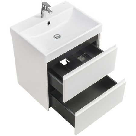 Тумба с раковиной Roca Ona 600, 2 ящика, белый матовый