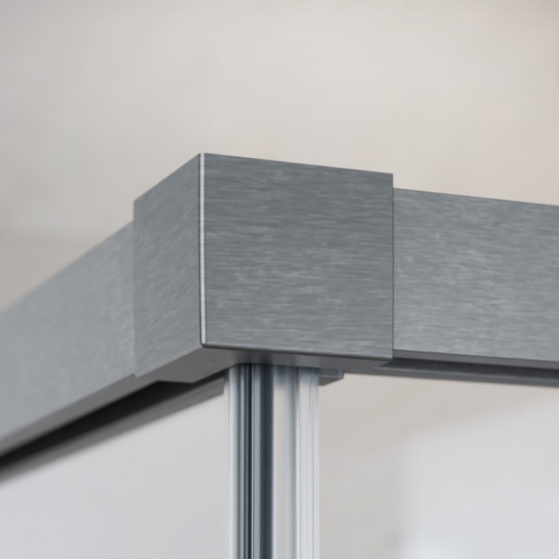 Душевой уголок Radaway Idea Brushed Nickel KDD 90*100 см стекла прозрачные, профиль брашированный никель