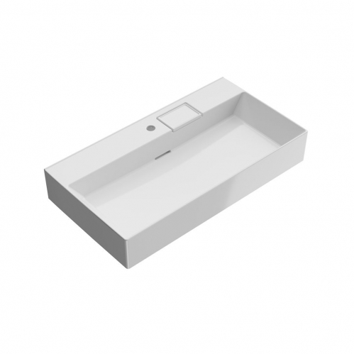 Раковина Kerama Marazzi LOGICA мебельная\подвесная  90, белая глянцевая