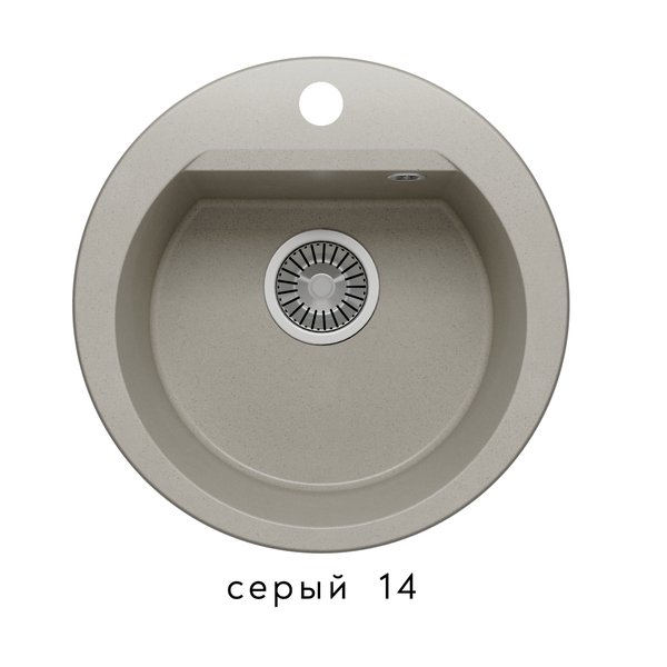Кухонная мойка Polygran Atol-460, серый