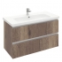 Тумба подвесная Electra 100 c умывальником  Creavit Ideal 100, дуб Рока