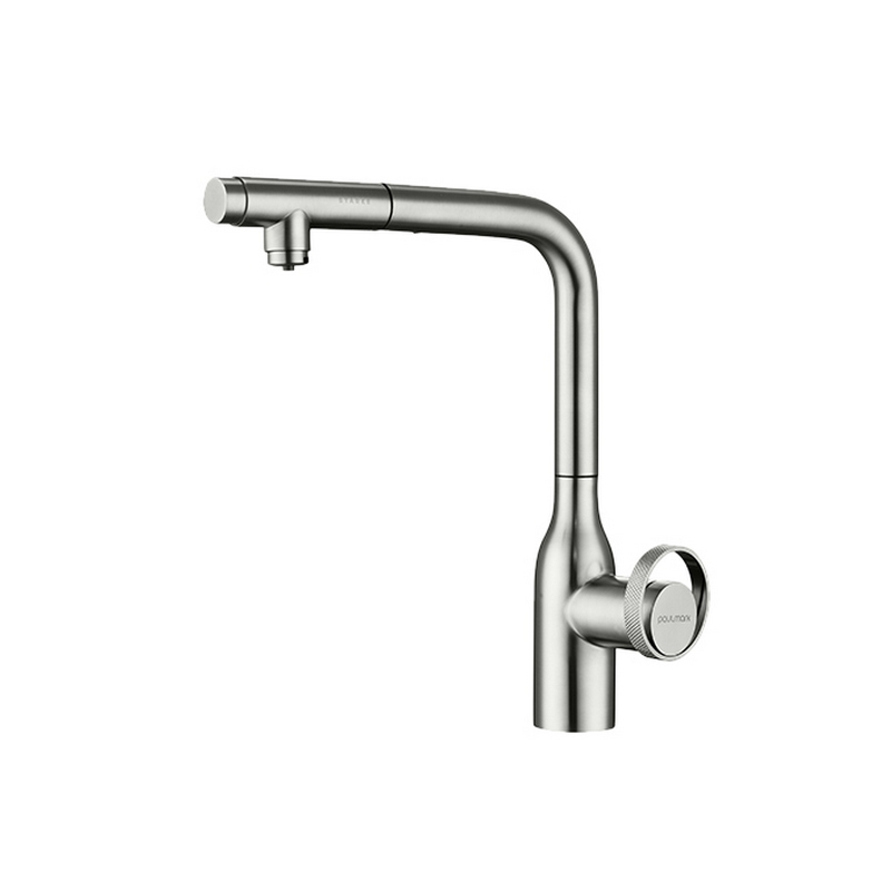 Смеситель PAULMARK URBAN (стальной/никель)