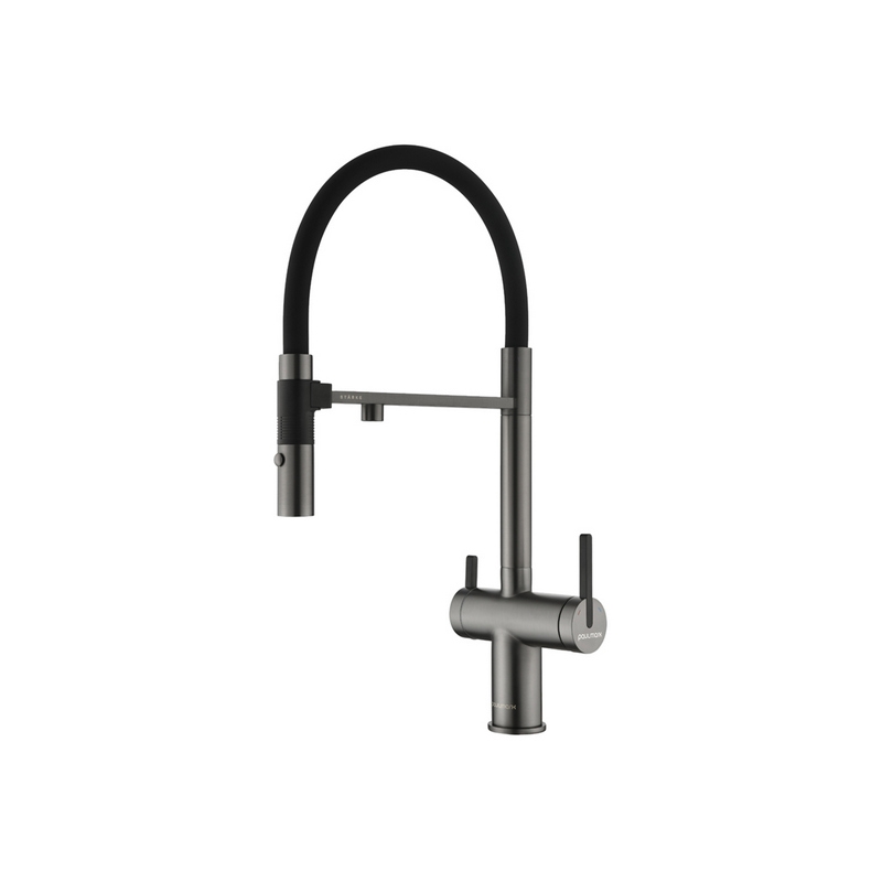 Смеситель PAULMARK GRAVITY  (черный/вороненая сталь)