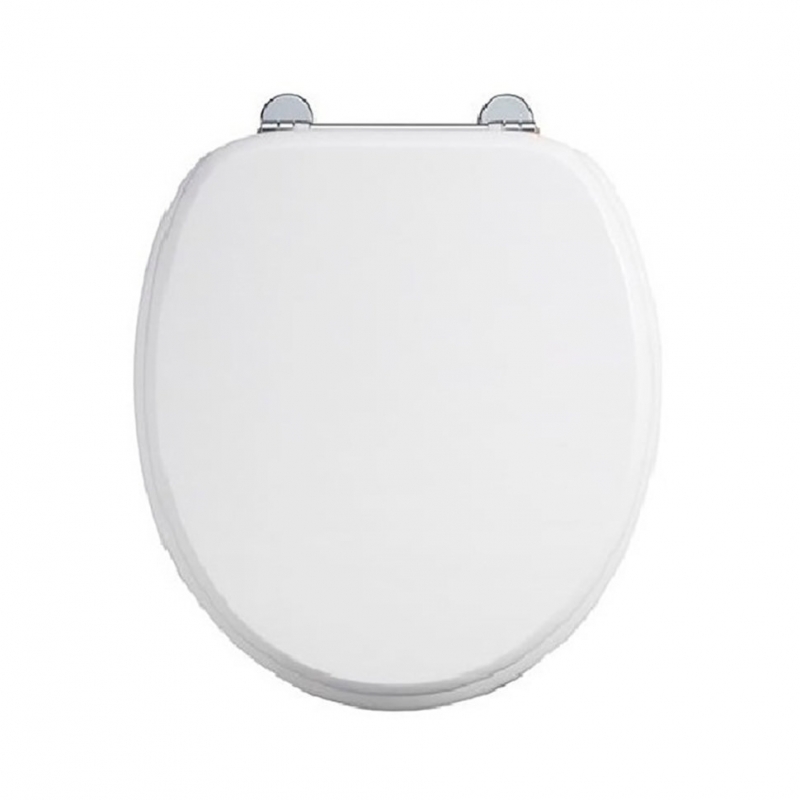 Burlington сиденье на петлях, дерево, цвет белый матовый без микролифта