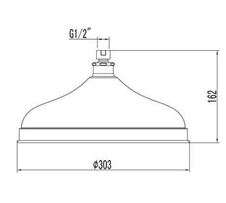 Верхний душ Lemark для серии Brava 30.3 см, золото
