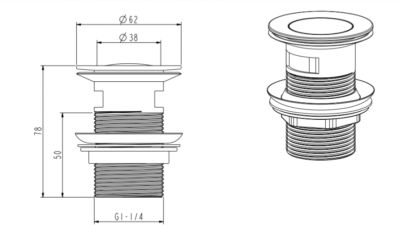 NEMO СМЕСИТЕЛЬ ДЛЯ РАКОВИНЫ С ДОННЫМ КЛАПАНОМ MATTE BLACK