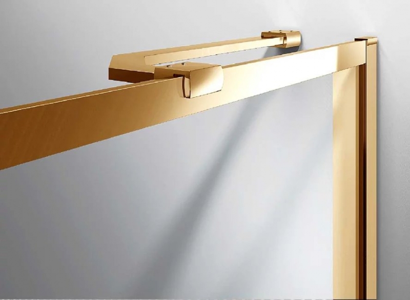 Шторка для ванны Vincea матовое золото 70 см