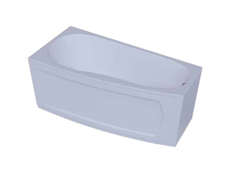 Акриловая асимметричная ванна Aquatek Пандора 160х75 с каркасом в комплекте