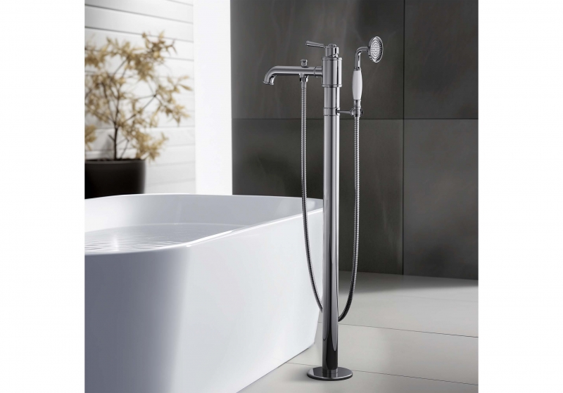 Смеситель для ванны напольный (внешняя и скрытая часть) AQUATEK Классик