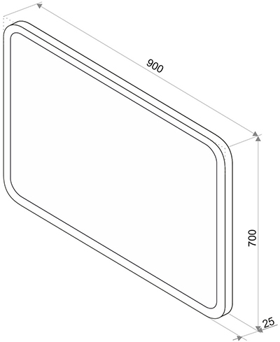 Зеркало Континент Demure LED сенсорный выключатель