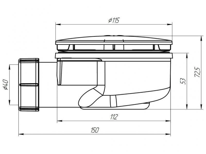 Сифон для поддона Good Door