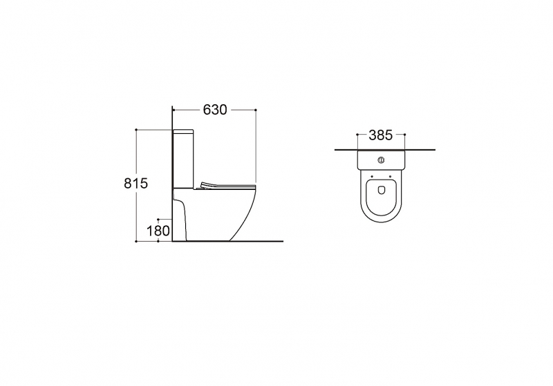 Унитаз-компакт напольный с бачком Aquatek ЕВРОПА с сиденьем Soft Close, смыв торнадо (воронка-водоворот)
