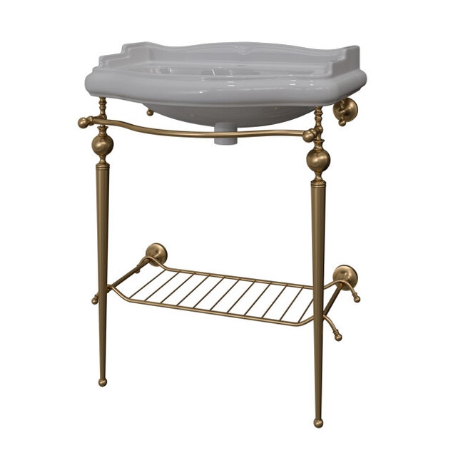 Раковина с консолью Caprigo, бронза