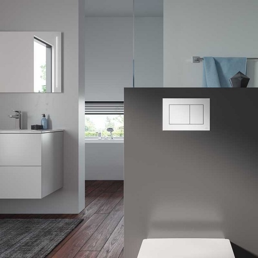 Кнопка смыва Tece Now белая, пластик