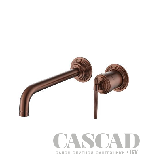 Смеситель для умывальника из стены ETERNA COPPER BRUSHED