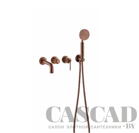Смеситель встроенный для ванны  ETERNA COPPER BRUSHED 