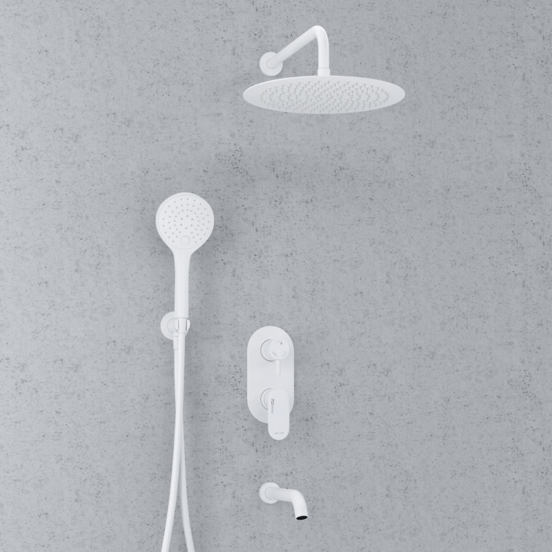 Душевая система скрытого монтажа Wasserkraft Mindel белый 