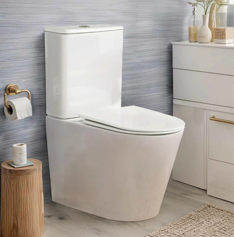 Унитаз напольный PIERA Tornado  с сиденьем в комплекте  белый