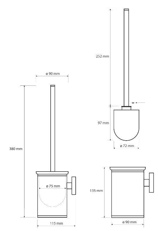 ёршик Bemeta NEO нержавеющая сталь