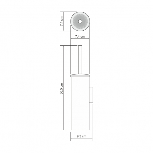 Щетка для унитаза подвесная BLACK