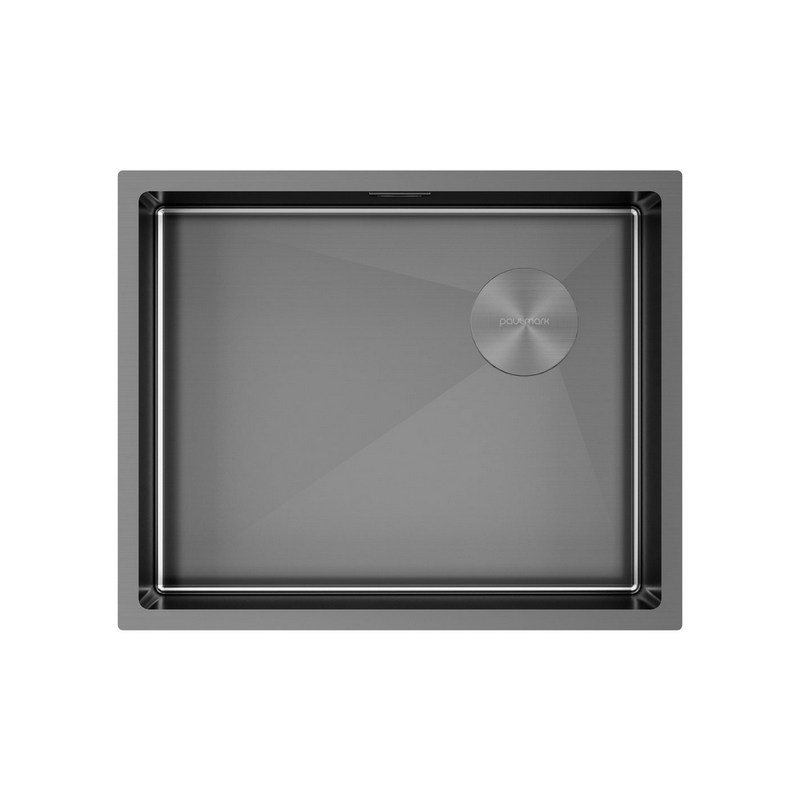 КУХОННАЯ МОЙКА PAULMARK NEXT-SKEW 540, вороненая сталь 