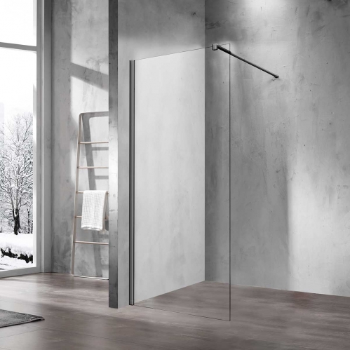 Душевая стенка Vincea Walk-In 120см, графит