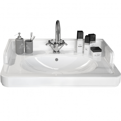 РАКОВИНА POMPEI ПОДВЕСНАЯ/МЕБЕЛЬНАЯ 60*50, БЕЛАЯ ГЛЯНЦЕВАЯ