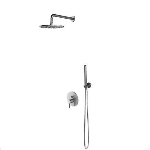 Душевая система Omnires Y скрытого монтажа, нержавеющая сталь