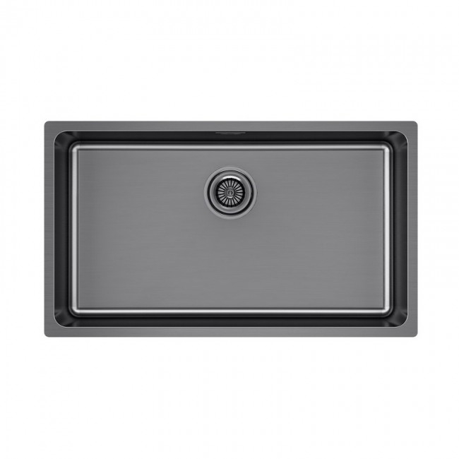 КУХОННАЯ МОЙКА PAULMARK YUNI 76 UNI (ЧЕРНЫЙ/ВОРОНЕНАЯ СТАЛЬ)