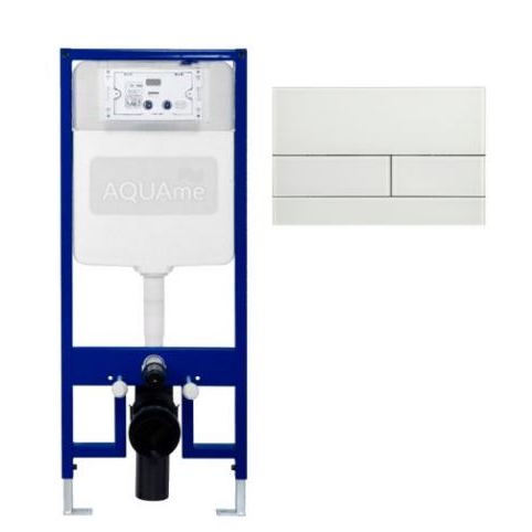 Комплект инсталляции AQUAme h=113 см + Кнопка смыва стекло