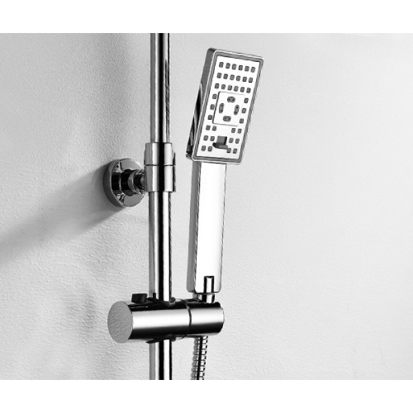 Душевая стойка Wasser Kraft, хром