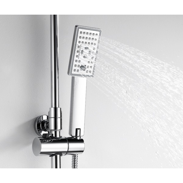 Душевая стойка Wasser Kraft, хром