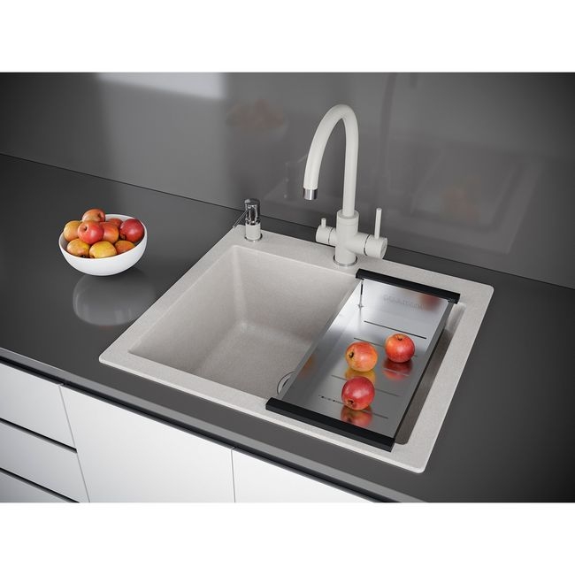 КОЛАНДЕР PAULMARK ADVANCE (СТАЛЬНОЙ/БРАШИРОВАННАЯ НЕРЖАВЕЮЩАЯ СТАЛЬ)