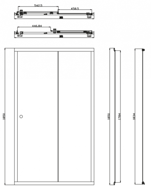 Душевой уголок Omnires Bronx S2050