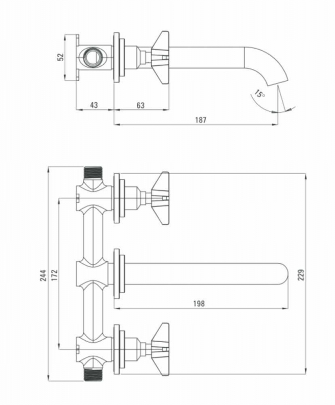 Смеситель для раковины скрытого монтажа DEANTE TEMISTO BRONZO, латунь