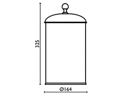 Мусорное ведро Bagno & Associati Regency, золото