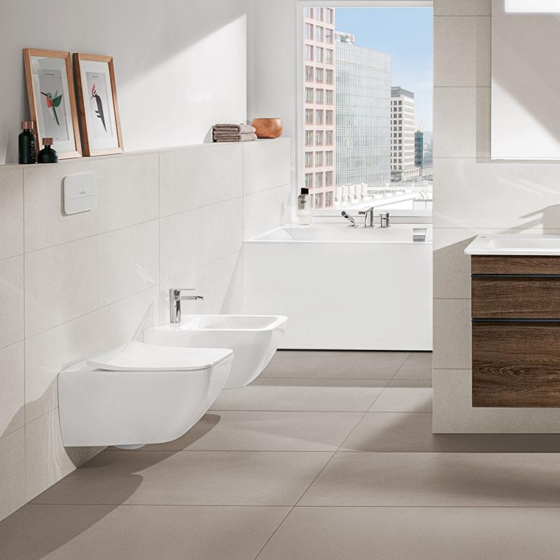 Унитаз подвесной Villeroy&Boch Venticello с сиденьем Soft Close и покрытием CeramicPlus