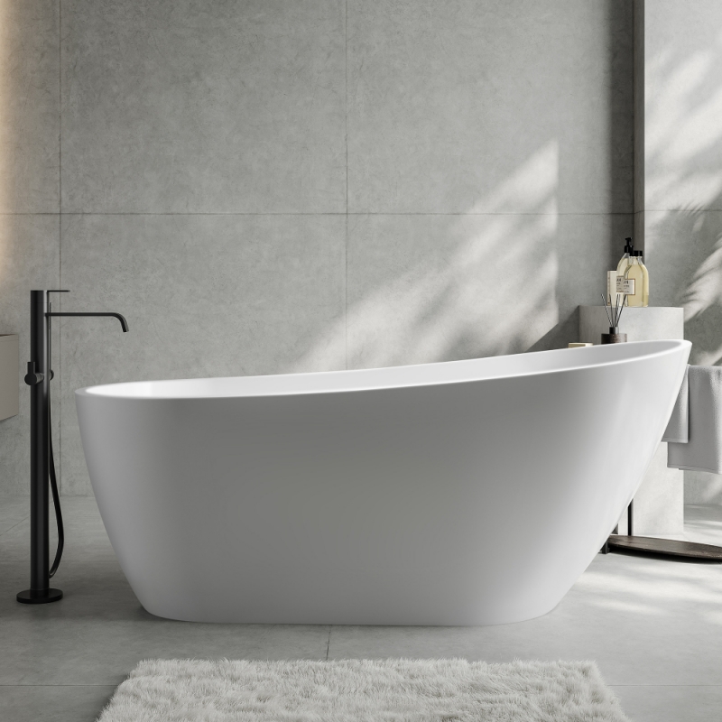 Акриловая ванна ABBER белая 170*71