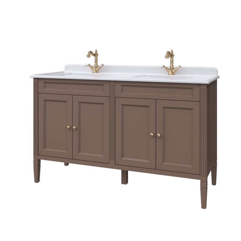 Caprigo ALBION-concept тумба 140 двойная cо столешницей и раковинами