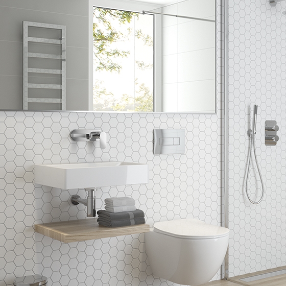 Смеситель для раковины скрытого монтажа  Deante Alpinia, хром